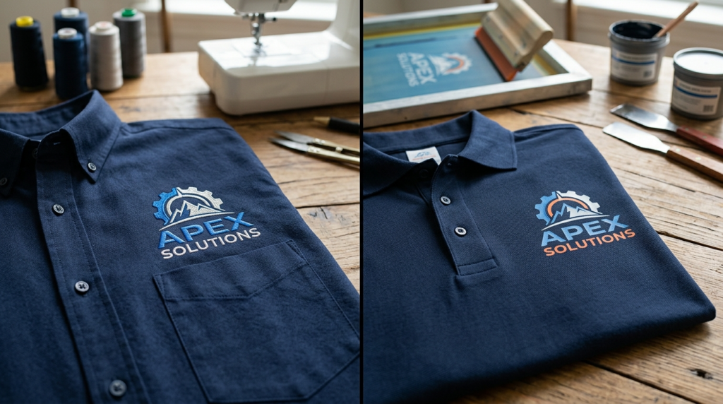 Custom embroidered uniforms and branded workwear
